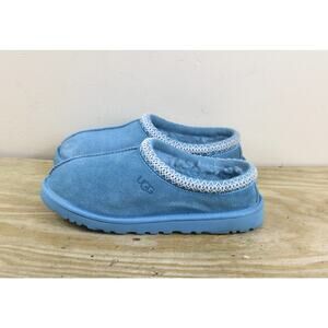 Ugg Slippers Womens 8 Braid Blue Suede Naval Tasman II Clogs Mules Shoes